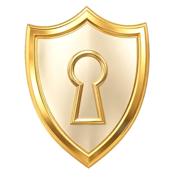 Shield with keyhole — Love