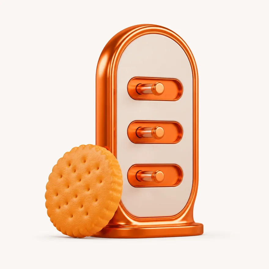 Biscuit with toggle panel — Love