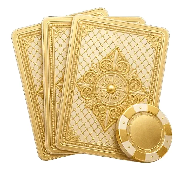 Playing cards and chip — Love