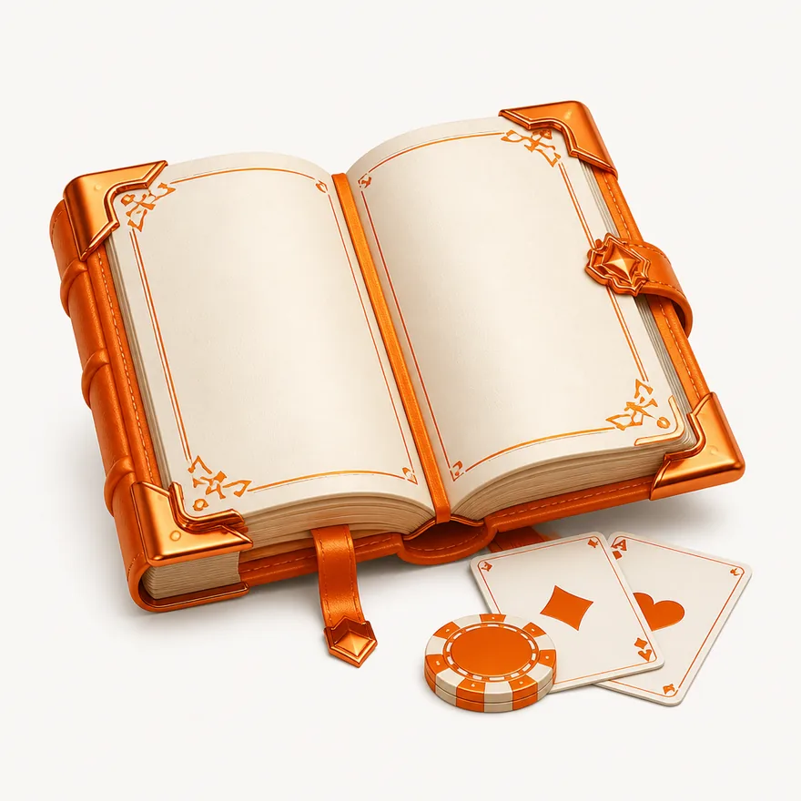 Open rulebook with cards — Love