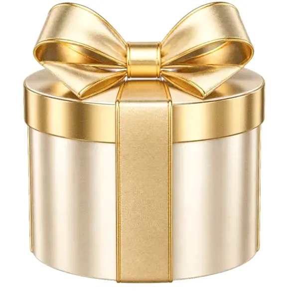 Round gift box — Love