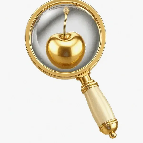 Cherry magnifying glass — Love