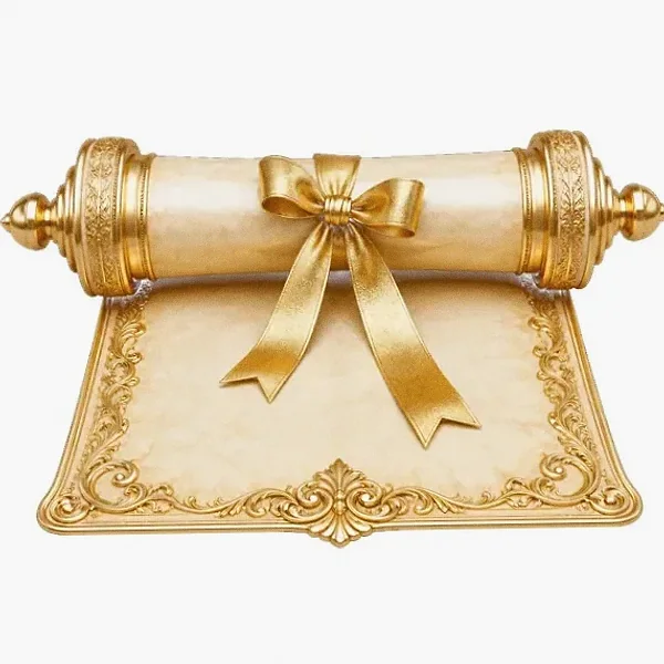 Decorated parchment scroll — Love