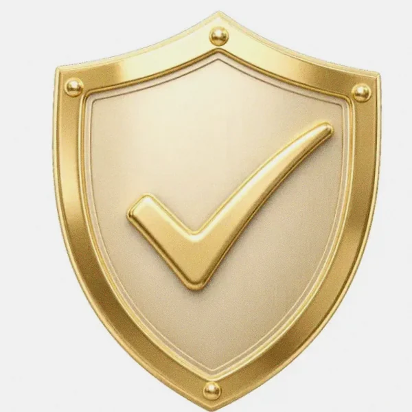 Checkmark shield — Love