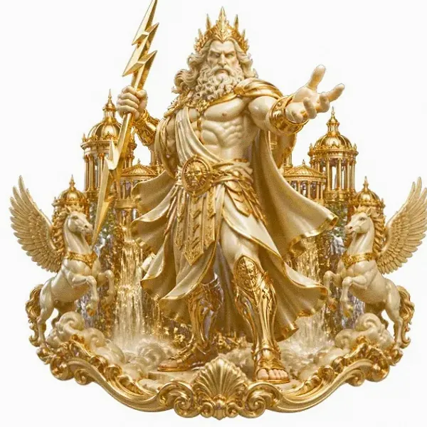 Zeus with lightning — Love