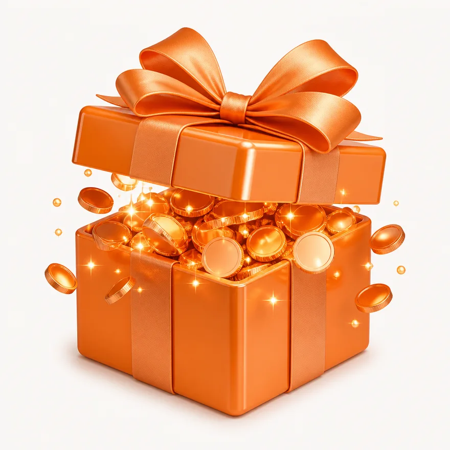 Ribbon-tied gift box — Love