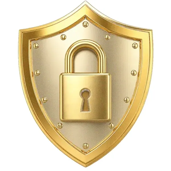 Shield with padlock — Love