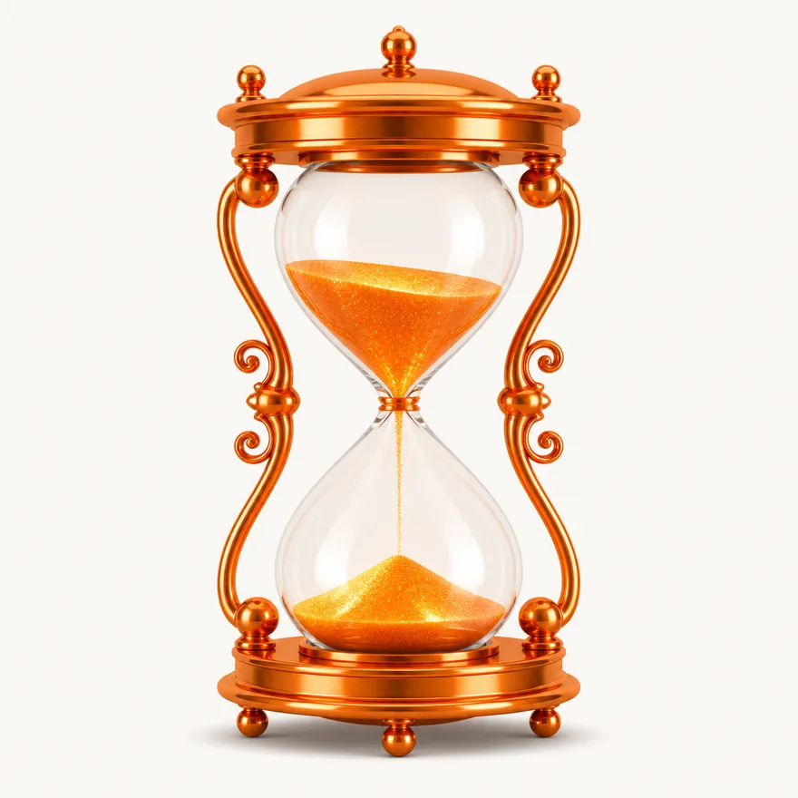 Ornate hourglass — Love