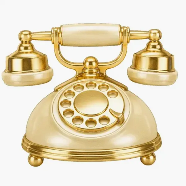 Vintage rotary telephone — Love